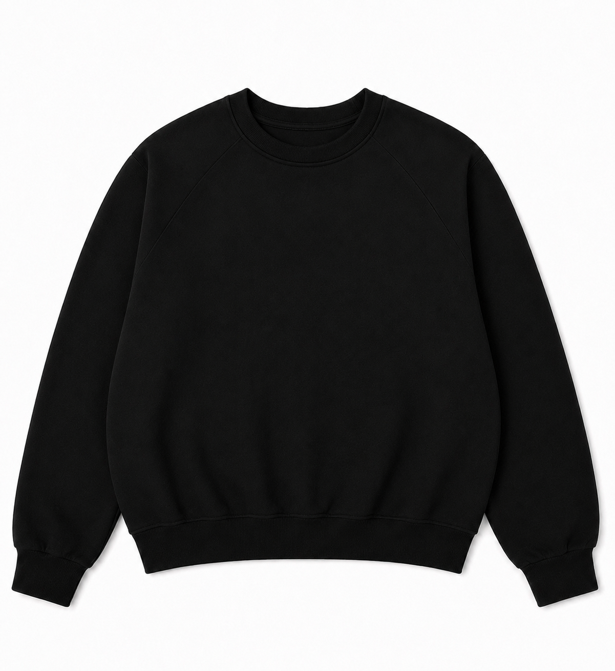 Raglan Crewneck (BLACK)