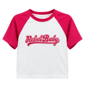 ‘Rebel Baby’ Raglan Tee (Pink)