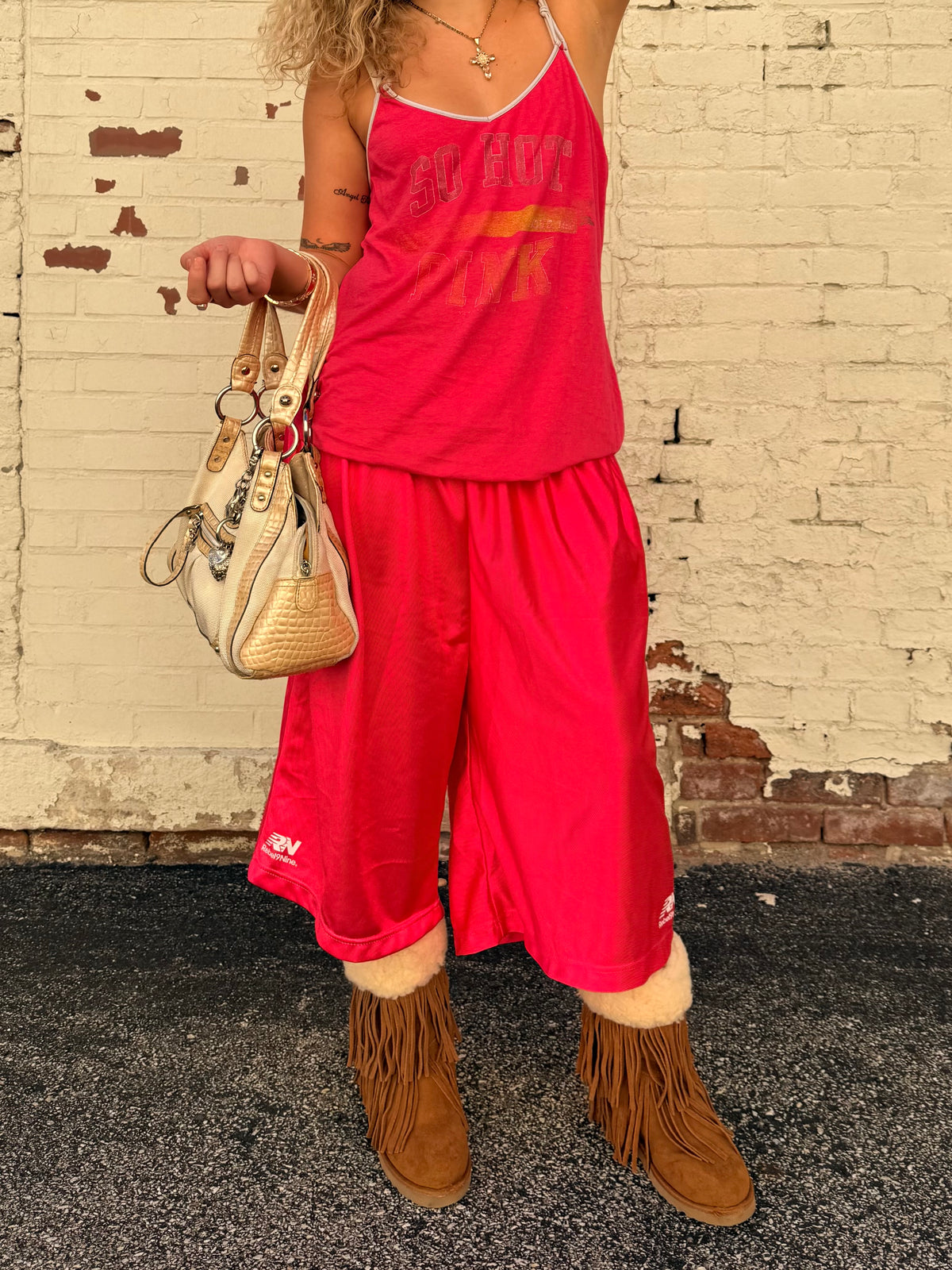 3/4 Lounge Shorts (Bubblegum)