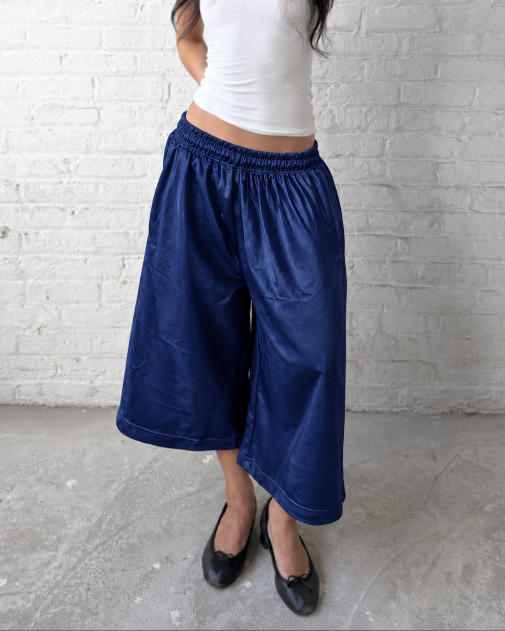 3/4 Lounge Shorts (Navy)