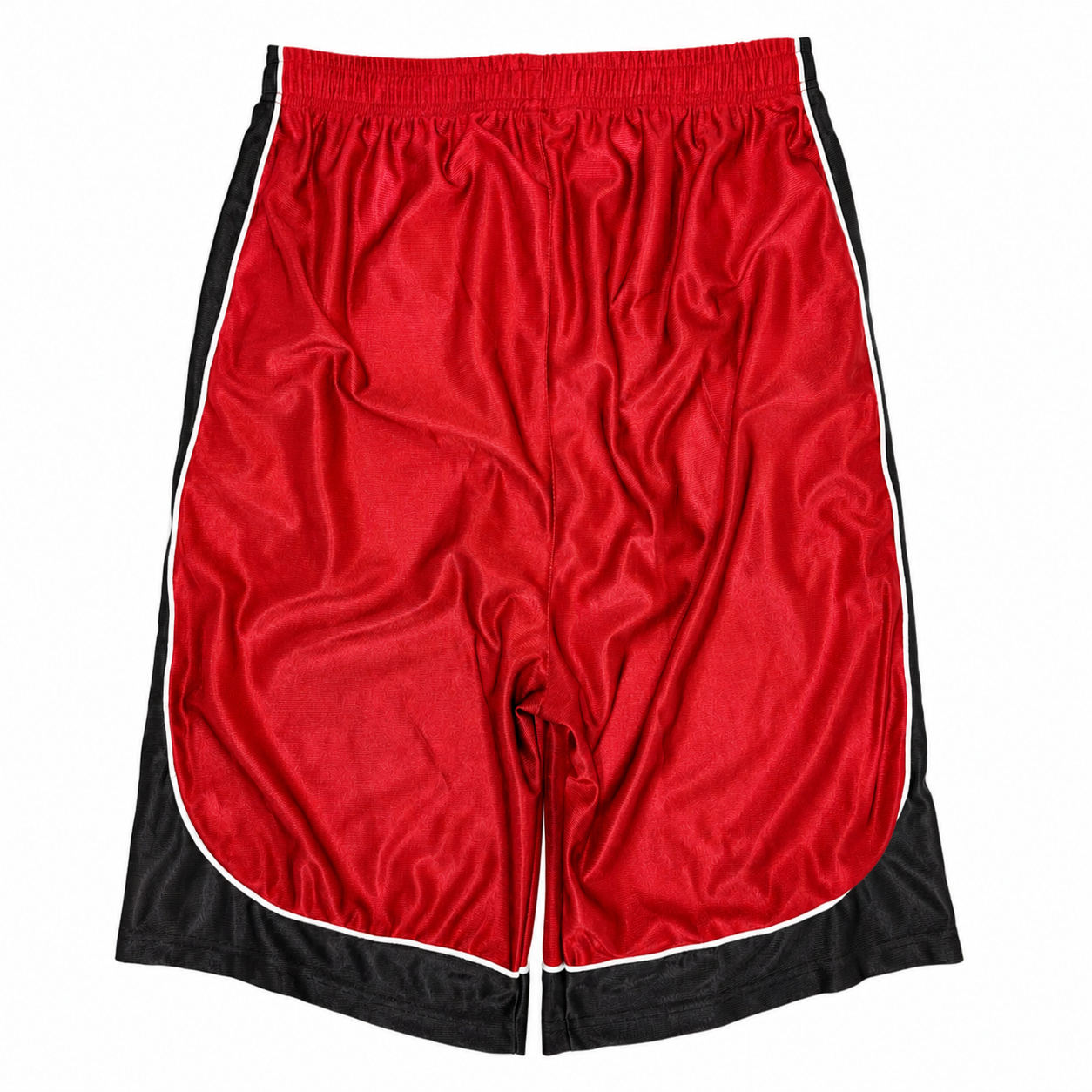 Basketball Jorts (Black/Red)