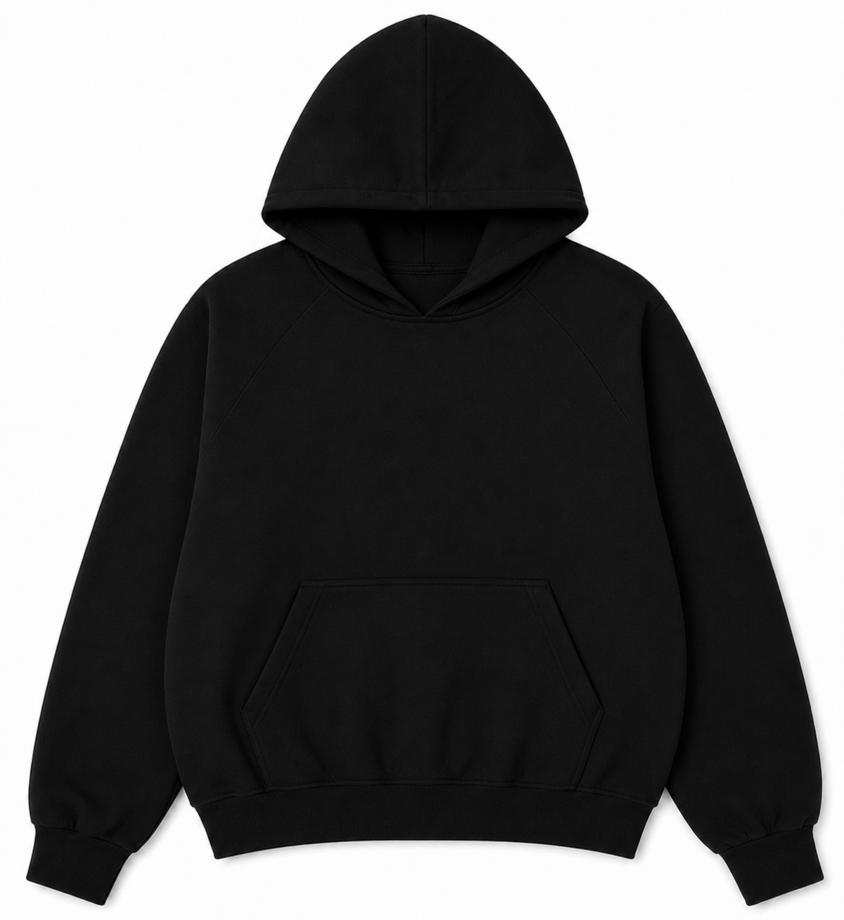 Raglan Hoodie (Black)
