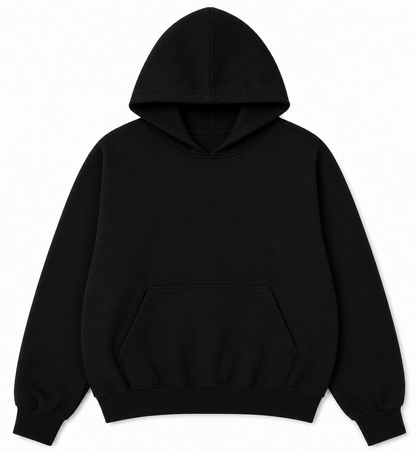 Raglan Hoodie (Black)
