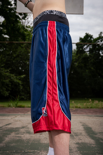 Basketball Jorts (Red/Blue)