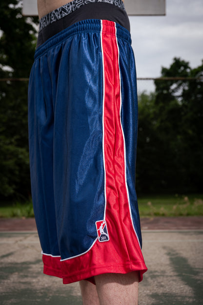 Basketball Jorts (Red/Blue)