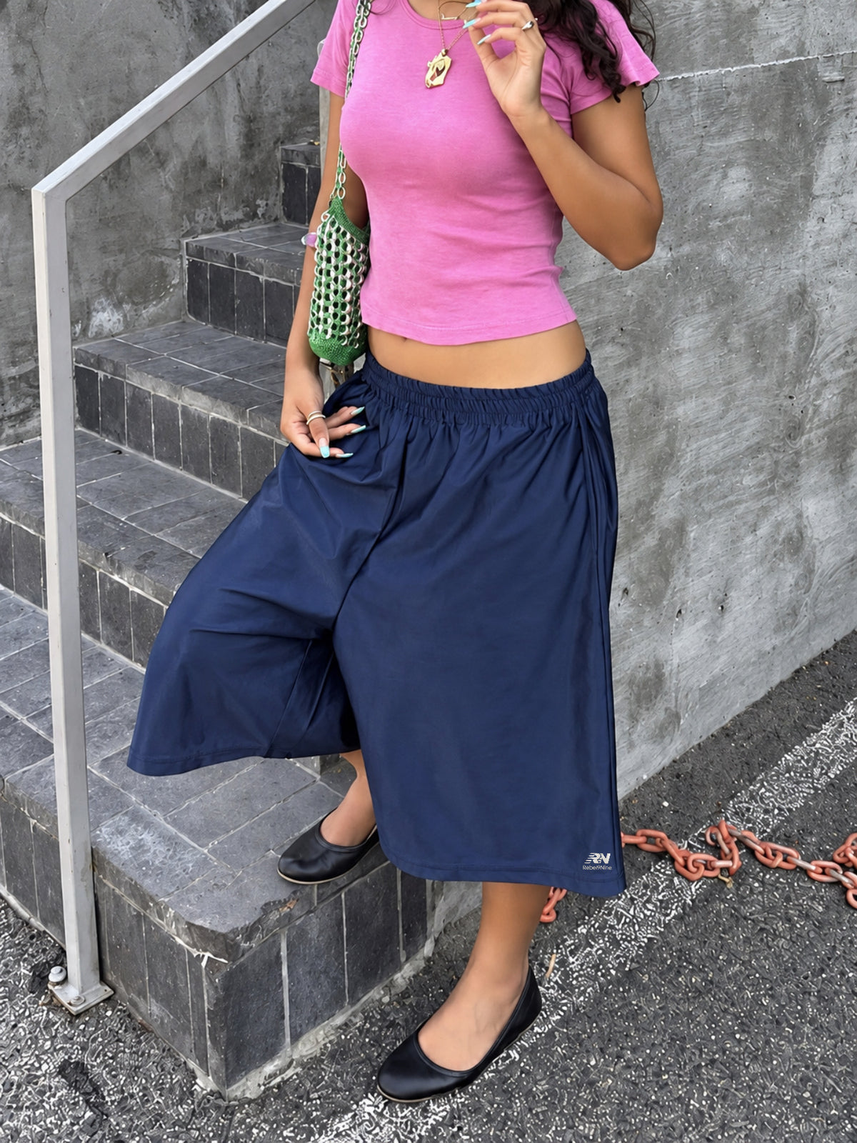 3/4 Lounge Shorts (Navy)