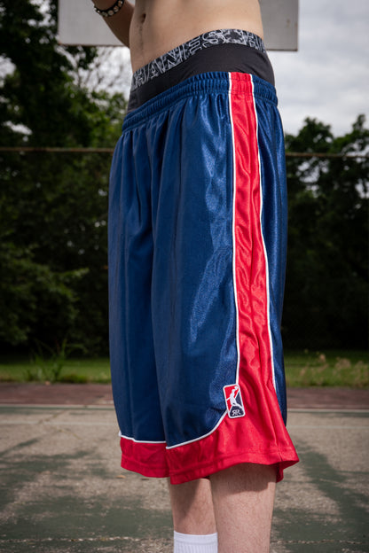 Basketball Jorts (Red/Blue)