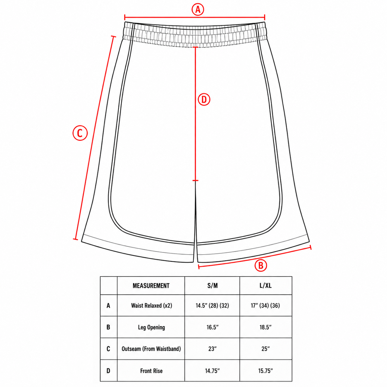 Sizechart