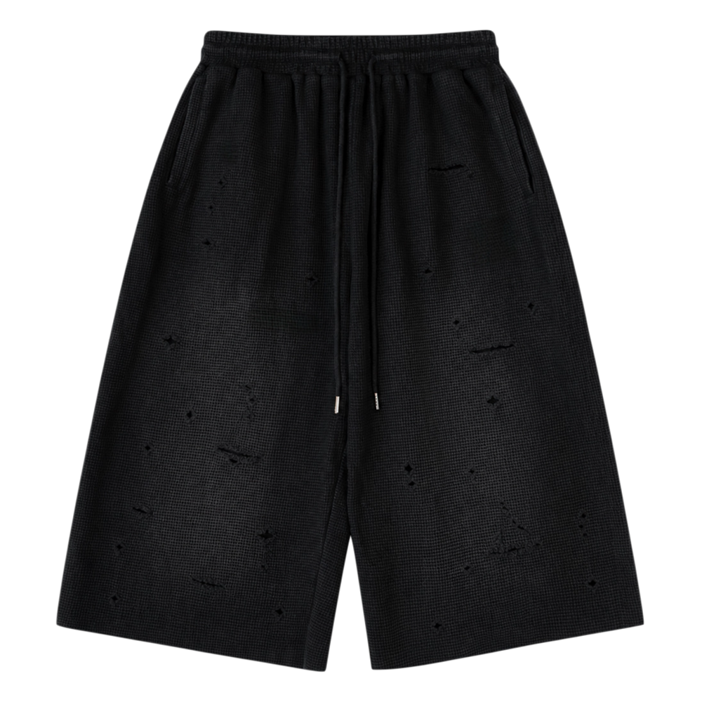 Oversized Waffle Shorts