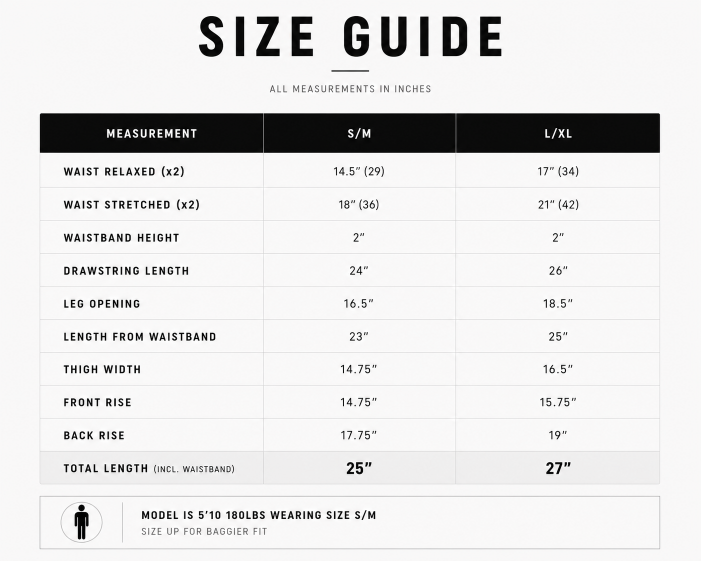 Size Guide