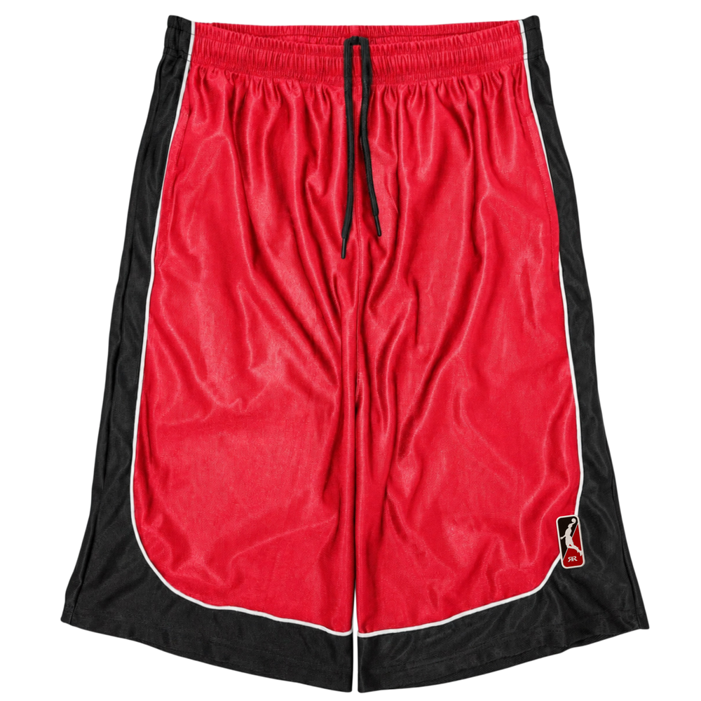 Basketball Jorts (Black/Red)